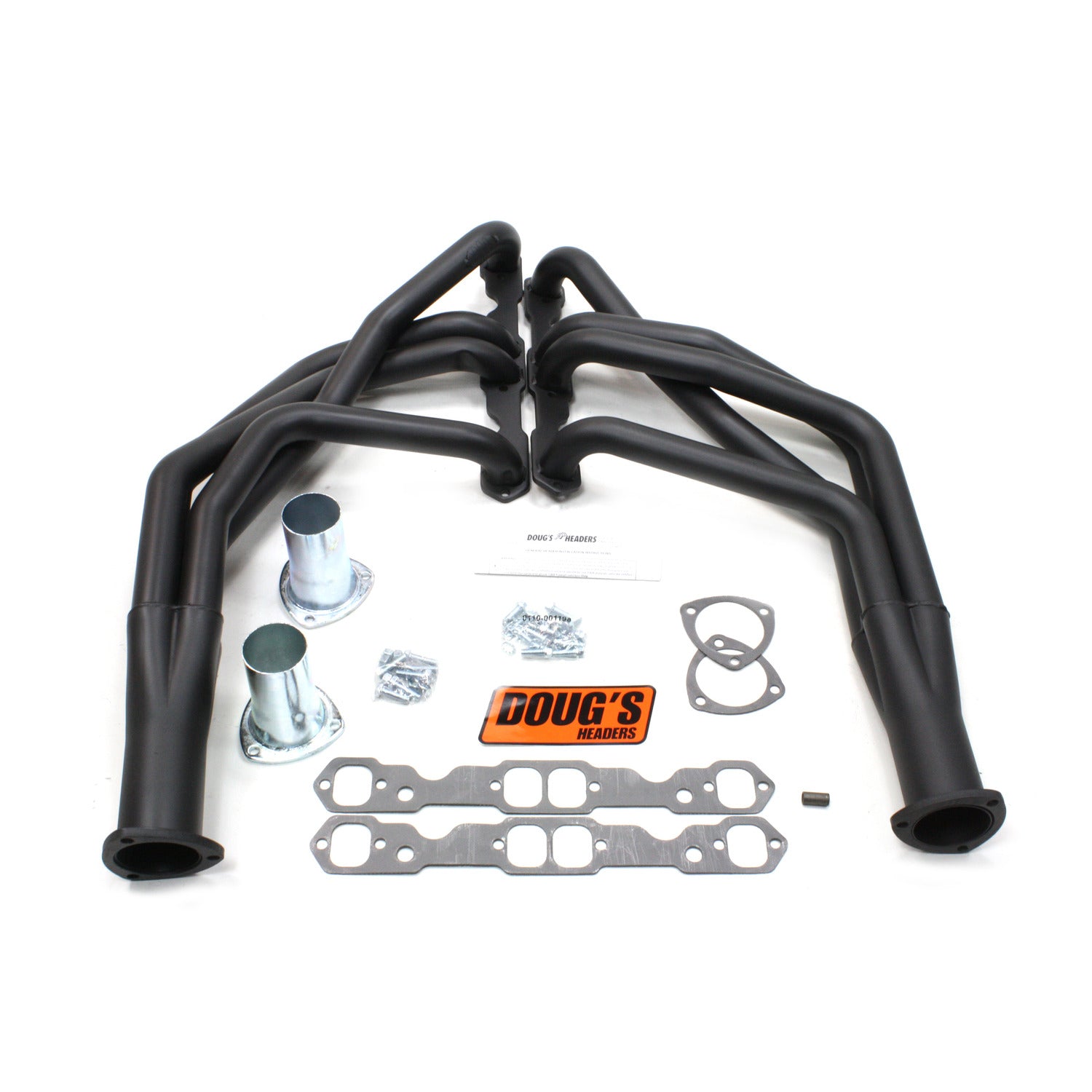 Doug's Headers D368-B 1 3/4" 4-Tube Full Length Header Chevrolet Camaro Small Block Chevrolet 67-69 Hi-Temp Black Coating