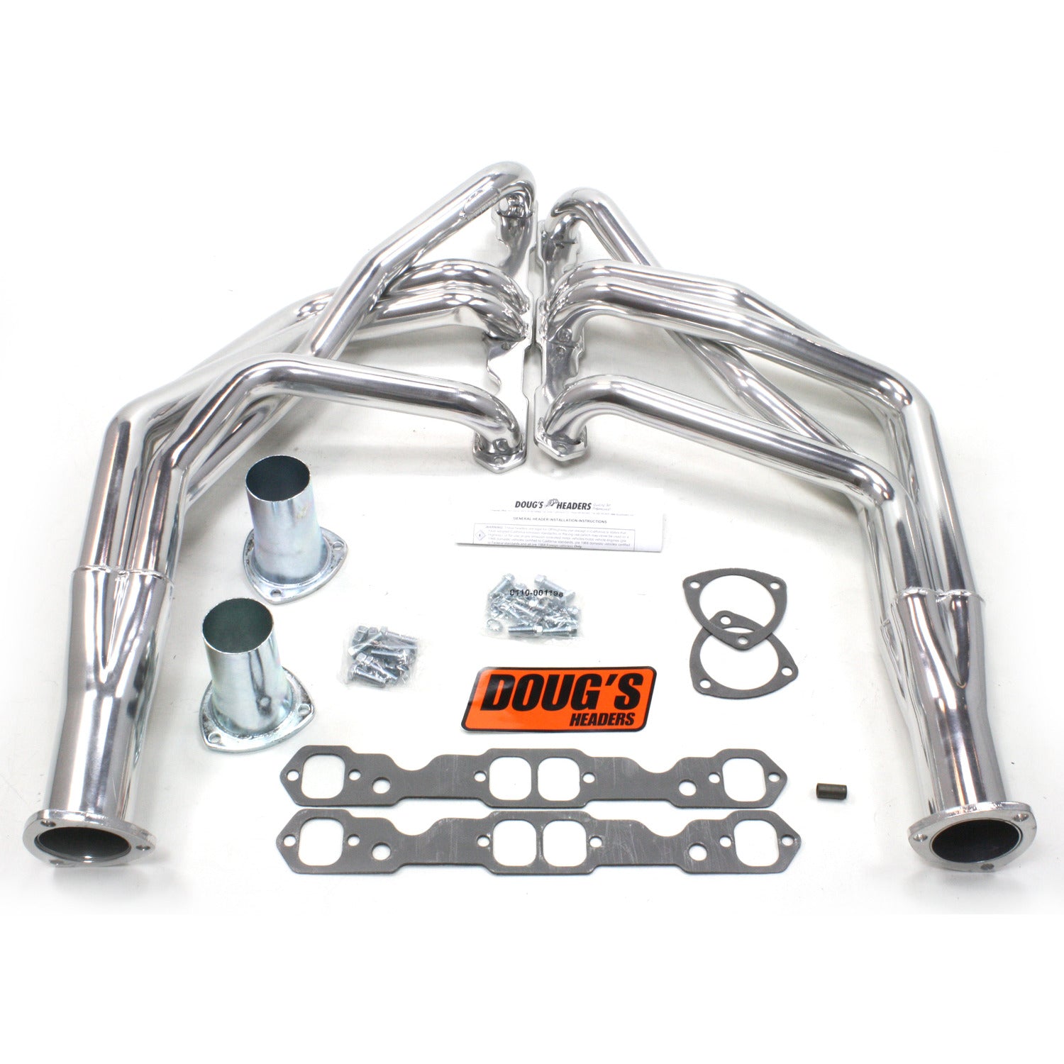 Doug's Headers D368 1 3/4" 4-Tube Full Length Header Chevrolet Camaro Small Block Chevrolet 67-69 Metallic Ceramic Coating