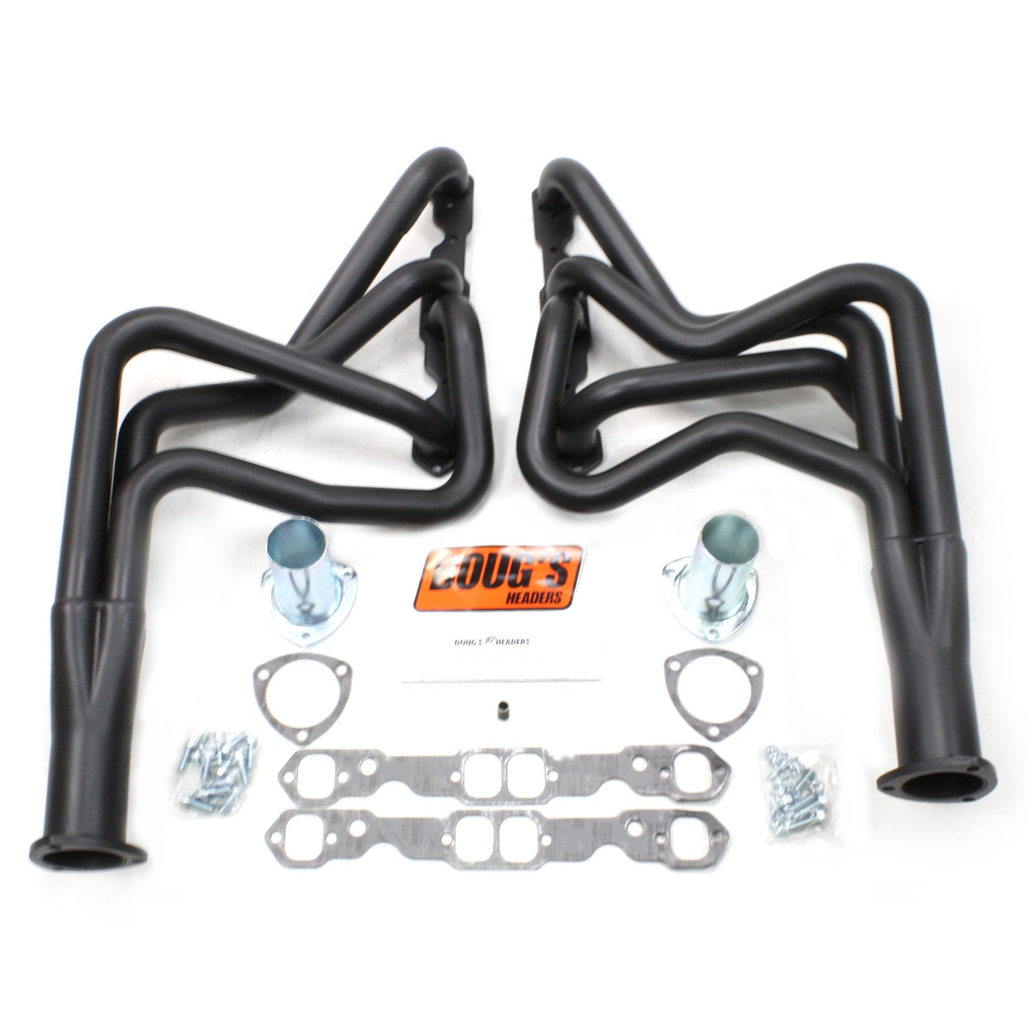 Doug's Headers D369-B 1 3/4" 4-Tube Full Length Header Chevrolet Chevelle Small Block Chevrolet 64-75 Hi-Temp Black Coating