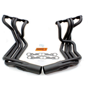 1963-82 Chevy Corvette Small Block 1 7/8" 4-Tube Full Length Sidemount Header with Hi-Temp Black Coating