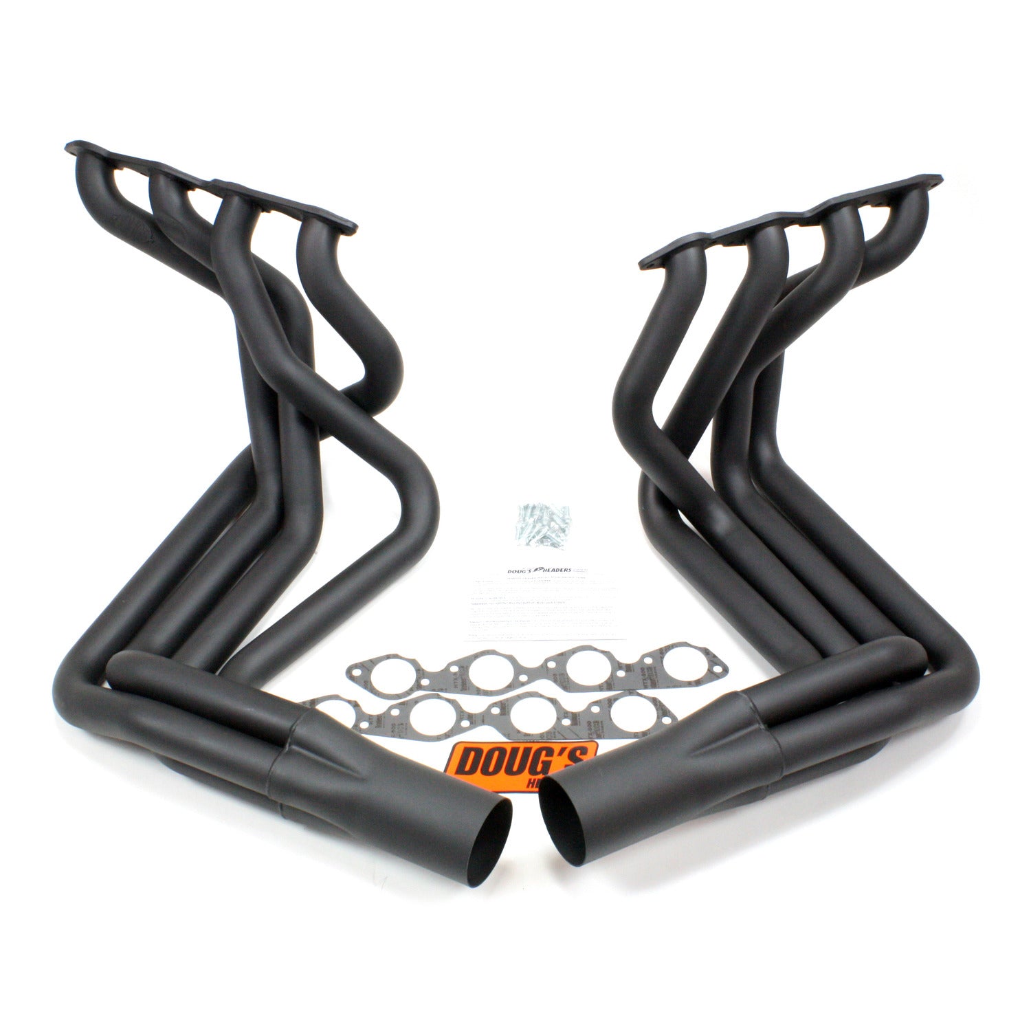 Doug's Headers D381-B 2 1/8" 4-Tube Full Length Header Chevrolet Corvette Big Block Chevrolet 63-82 Sidemount Hi-Temp Black Coating