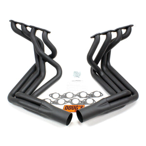 1963-82 Chevy Corvette Big Block 2 1/8" 4-Tube Full Length Sidemount Header with Hi-Temp Black Coating