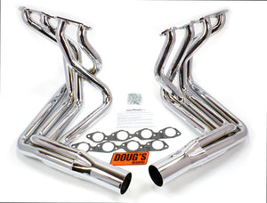 1963-82 Chevy Corvette Big Block 2 1/8" 304 Stainless Steel 4-Tube Full Length Sidemount Header
