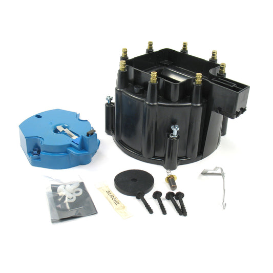 PerTronix D4000 Flame-Thrower HEI Distributor Cap and Rotor Kit Black