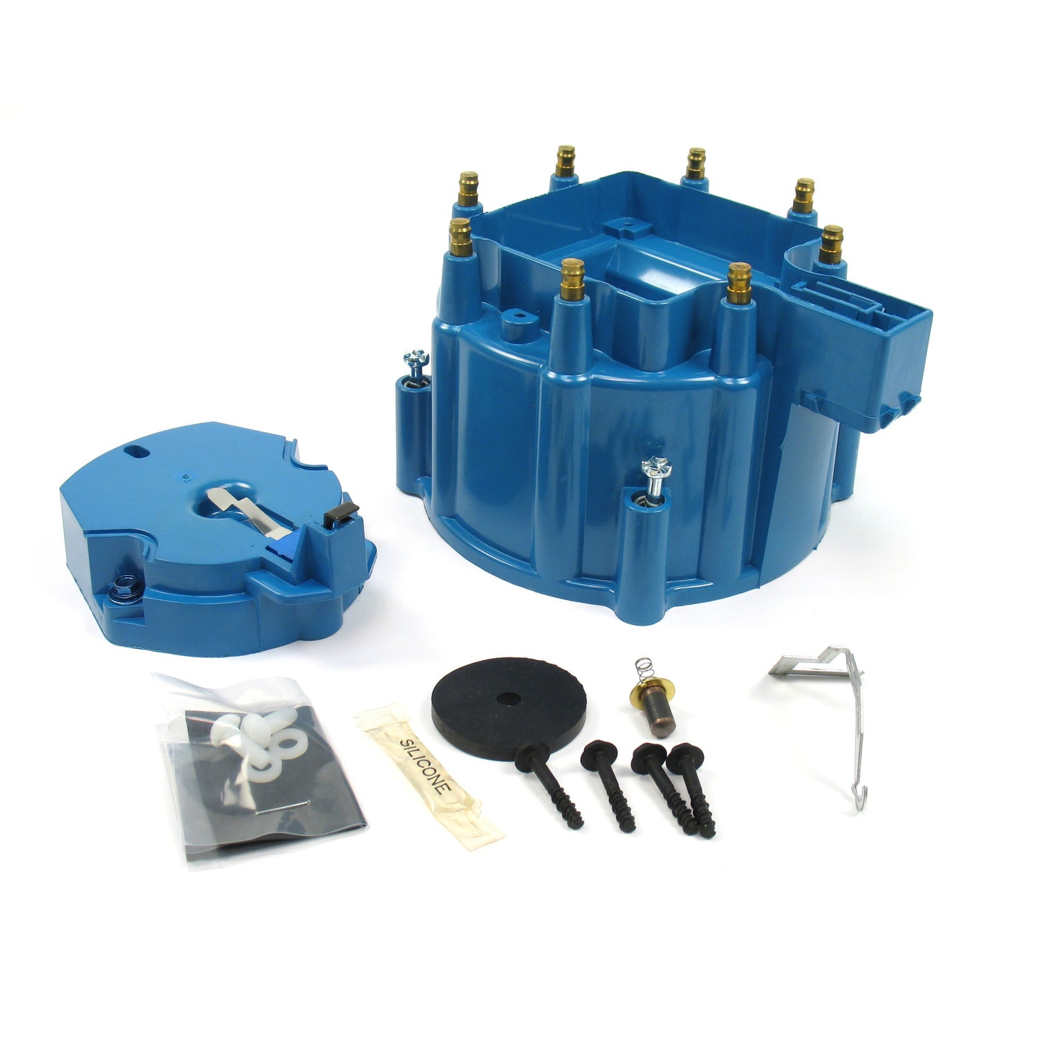 PerTronix D4002 Flame-Thrower HEI Distributor Cap and Rotor Kit Blue