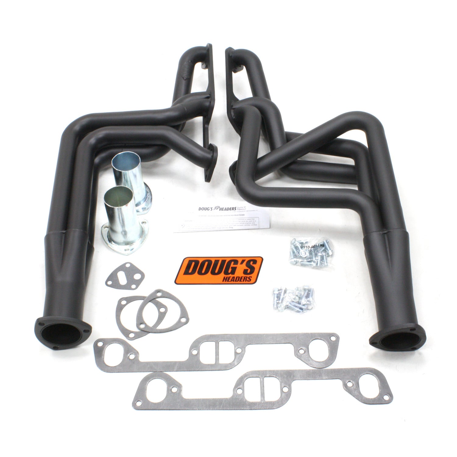 Doug's Headers D570-B 1 3/4" 4-Tube Full Length Header Pontiac Firebird 326-455 70-81 Hi-Temp Black Coating