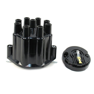 PerTronix D600702 Cap Black and Rotor 8 cylinder Chevy Cast Distributor