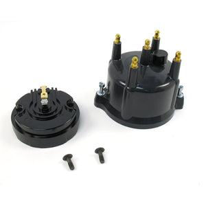 PerTronix D604710 Cap Black and Rotor Kit 4 cylinder Flame-Thrower Billet Distributor
