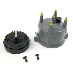 PerTronix D604713 Cap Gray and Rotor Kit 4 cylinder Flame-Thrower Billet Distributor