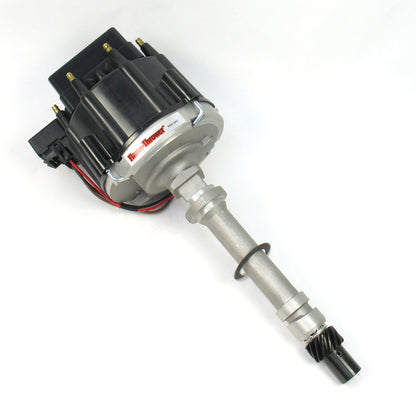 PerTronix D71070 Flame-Thrower Race Distributor HEI III Chevrolet Small Block/Big Block Black Cap with multiple sparks and an adjustable digital rev limiter