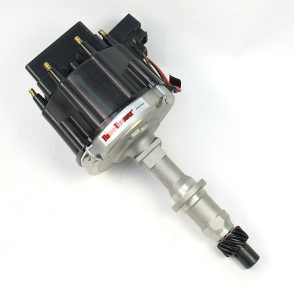 PerTronix D71270 Flame-Thrower Race Distributor HEI Pontiac 301-455 Black Cap with multiple sparks and an adjustable digital rev limiter