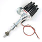 PerTronix D7131700 Flame-Thrower Electronic Distributor Billet Ford 351W with Ignitor III Vacuum Advance Black Cap
