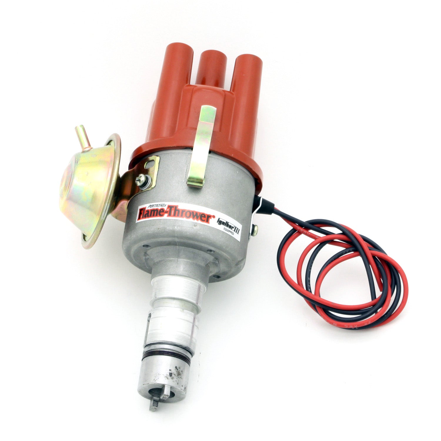 PerTronix D7181504 Flame-Thrower Electronic Distributor Cast Alfa Romeo Plug and Play with Ignitor III Vacuum Advance
