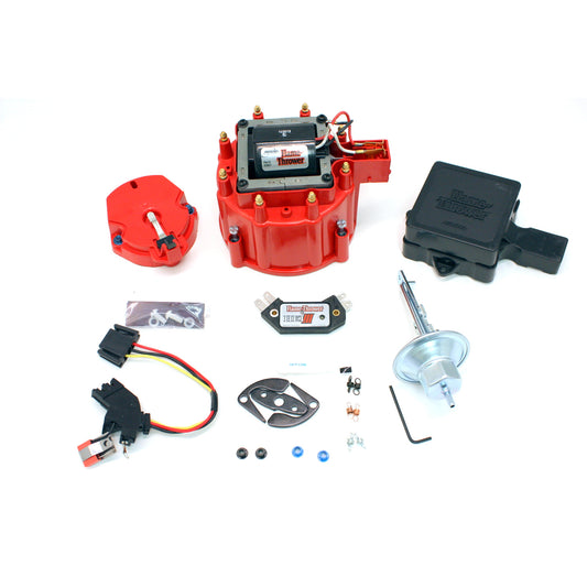 PerTronix D78011 Flame-Thrower GM HEI III Tune Up Buick/Oldsmobile/Pontiac/Corvette Kit Red Cap with multiple sparks and an adjustable digital rev limiter