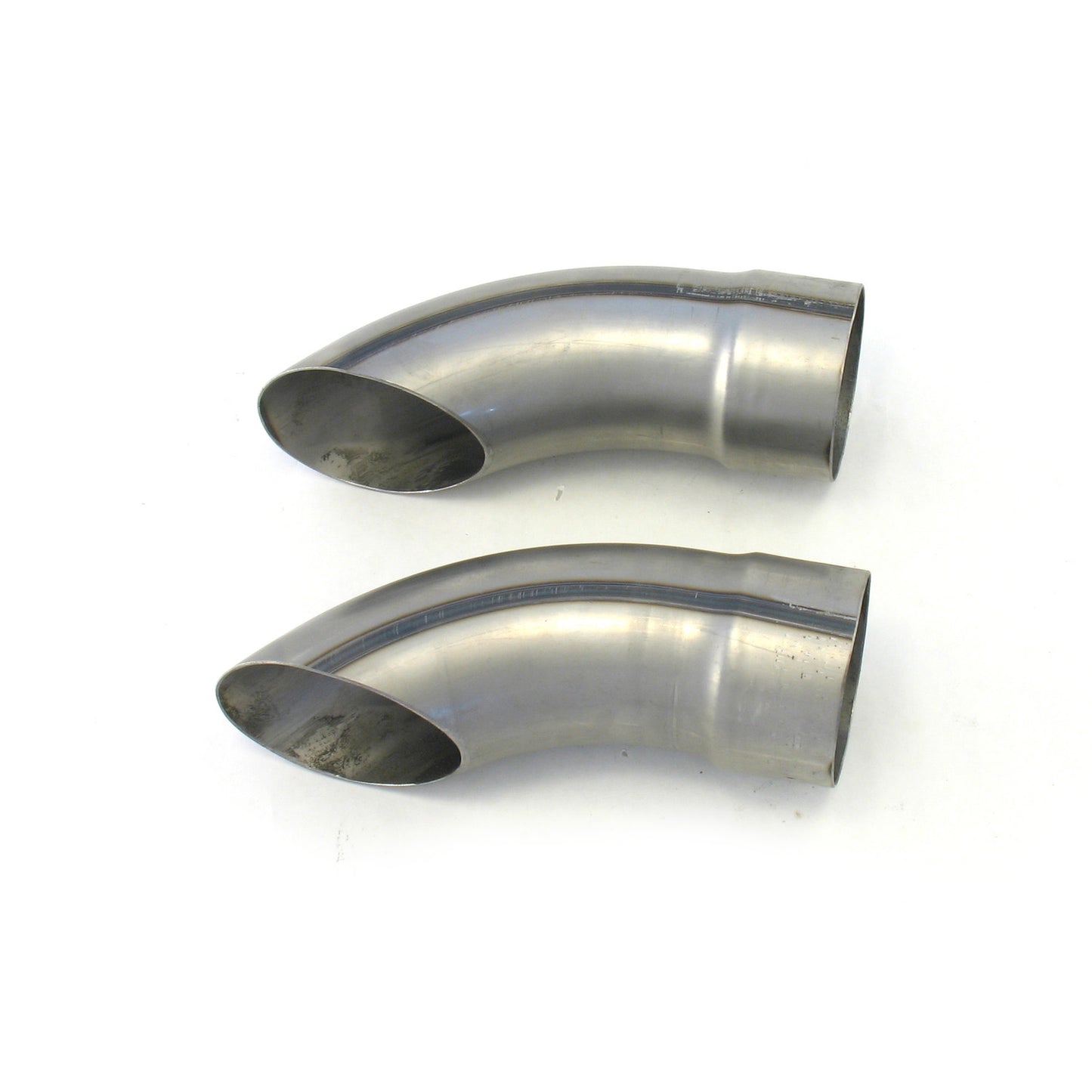 Patriot Exhaust H3815 Exhaust Turnout Inlet/Outlet 3 1/2 Inch Length 9 Inch Pair Raw Steel