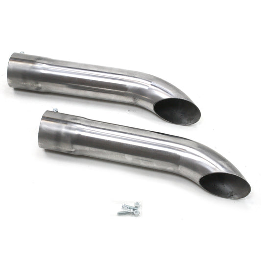 Patriot Exhaust H3817 Exhaust Turnout Raw Inlet/Outlet 3 1/2 Inch Length 20 Inch Pair Raw Steel