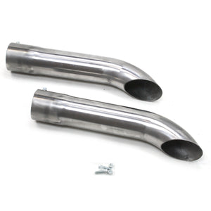 Patriot Exhaust H3817 Exhaust Turnout Raw Inlet/Outlet 3 1/2 Inch Length 20 Inch Pair Raw Steel