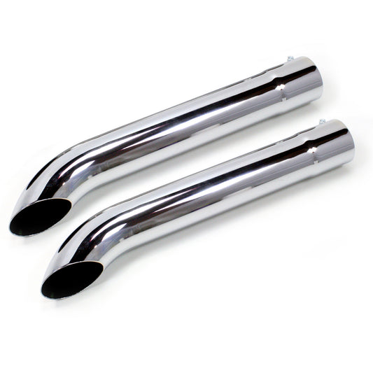 Patriot Exhaust H3822 Side Tubes 26" Turnout Muffler Chrome