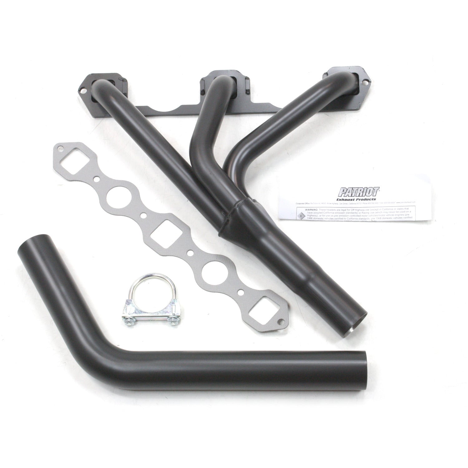 Patriot Exhaust H4800 1 3/8" Classic Import Header MG MGB 1.8L pre-75 Tight Tuck Hi-Temp Black Coating