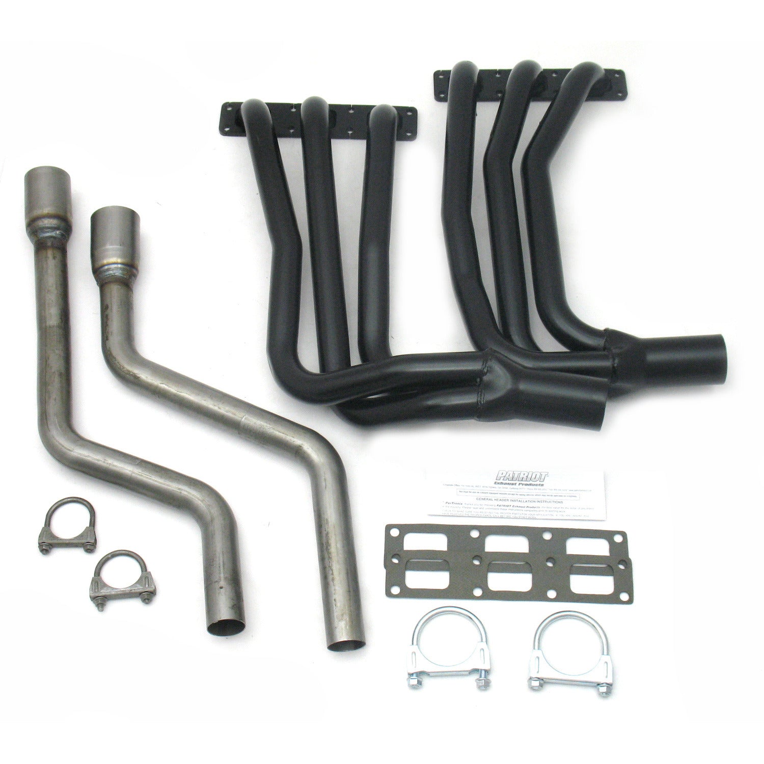 Patriot Exhaust H4830 1 5/8" Classic Import Header Jaguar XKE 3.8-4.2L 61-71 Hi-Temp Black Coating