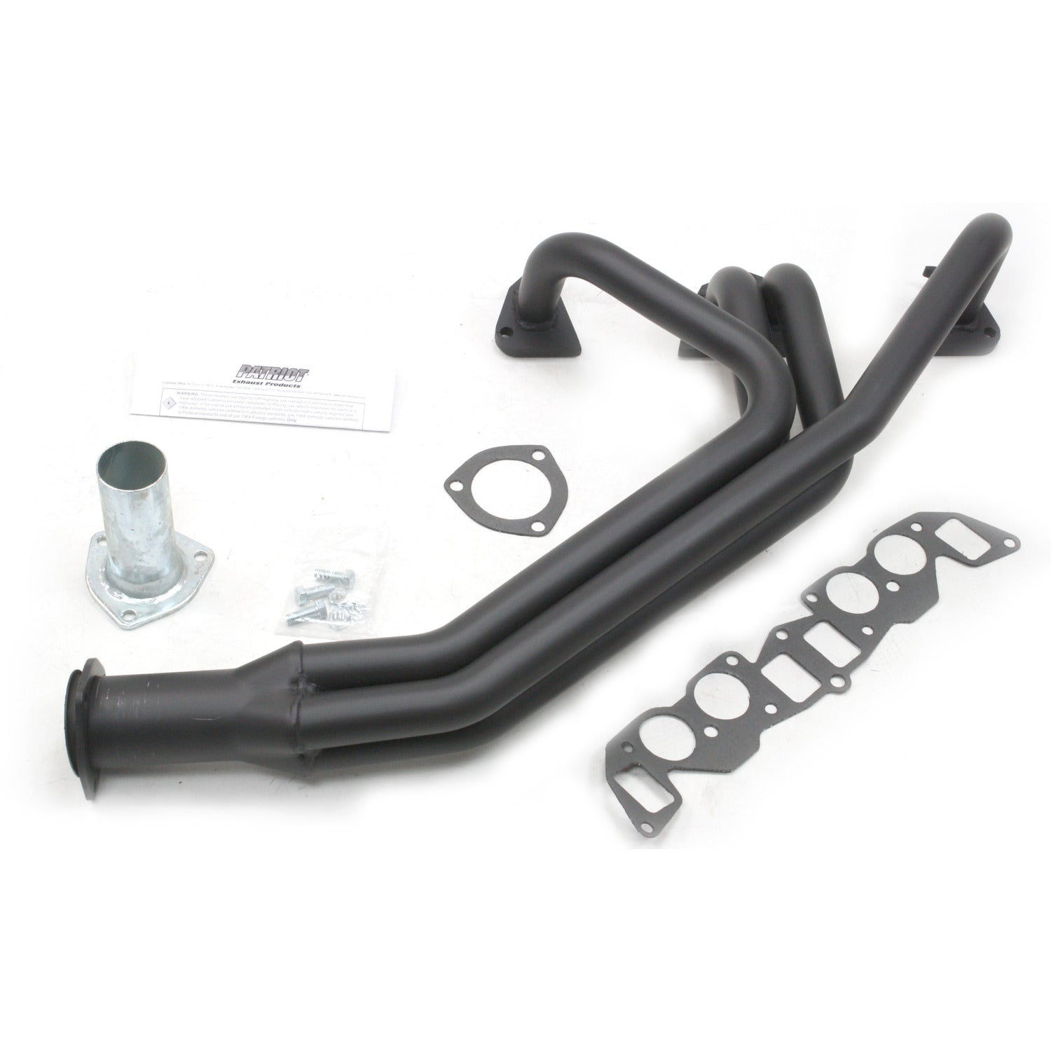 Patriot Exhaust H4850 1 1/2" Classic Import Header Volvo P1800 B18 62-69 Hi-Temp Black Coating