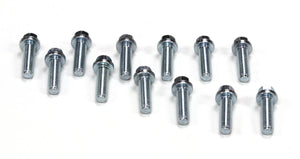 M8-1.25 x 26mm, 3/8" Head, Zinc Plated header bolts, pack of 12