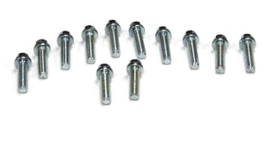 M8-1.25 x 30mm, 3/8" Head, Zinc plated header bolts, pack of 12