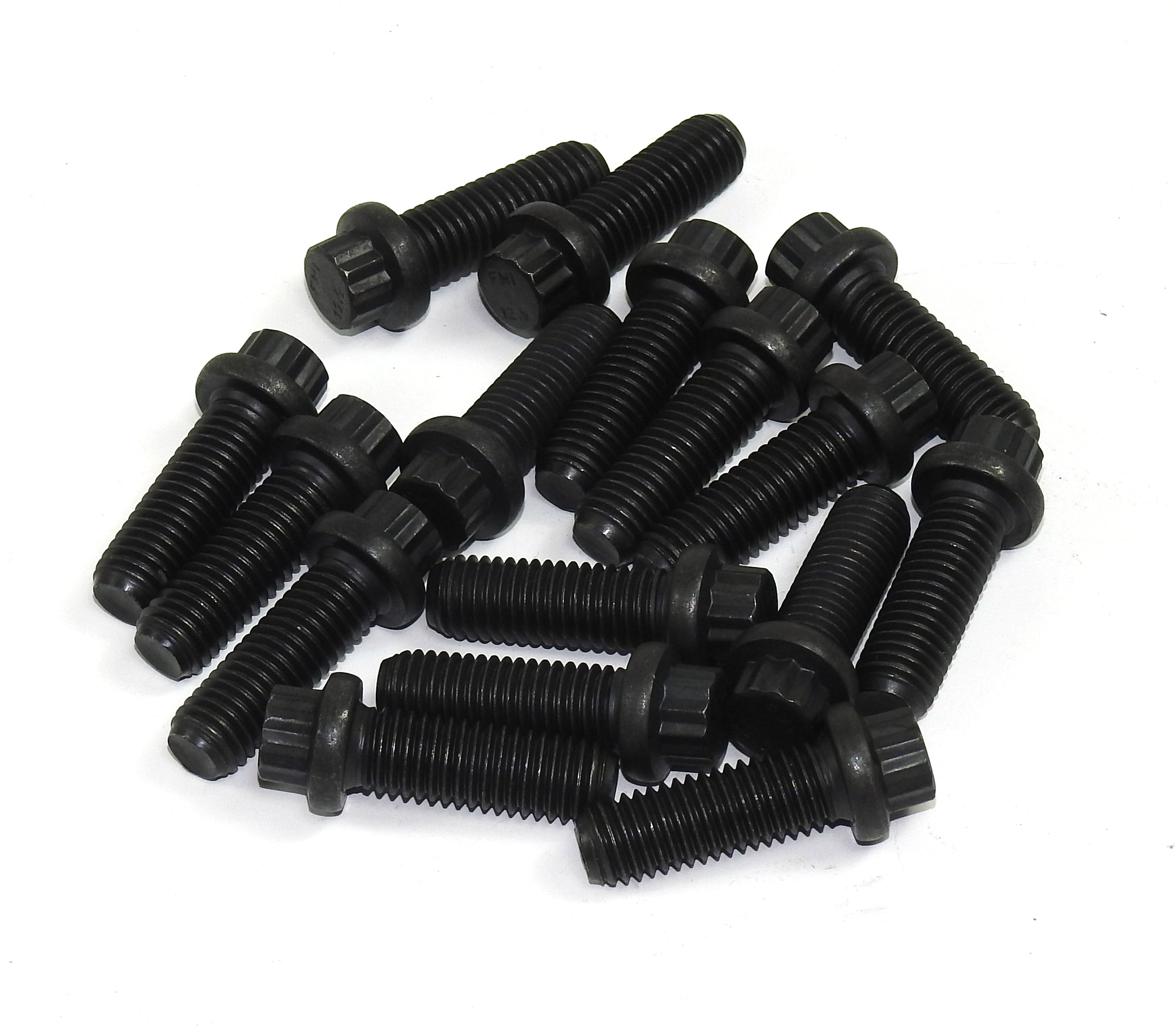 Patriot Exhaust H7982 10MM-1.5 x 30MM black oxide header bolts 10mm 12pt head (pack of 16)