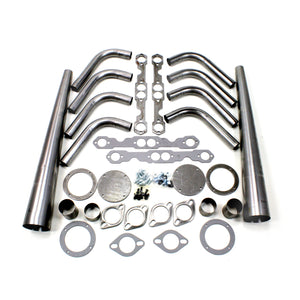 Patriot Lakester Weld UP Kit Header Universal Street Rod with Caps and Down Tubes 265-400 SBC