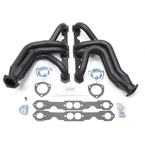 1955-57 Chevy Passenger Car/Wagon 1 5/8" Tri-5 Mid Length Chevy Small Block Engine Swap Header with Hi-Temp Black Coating