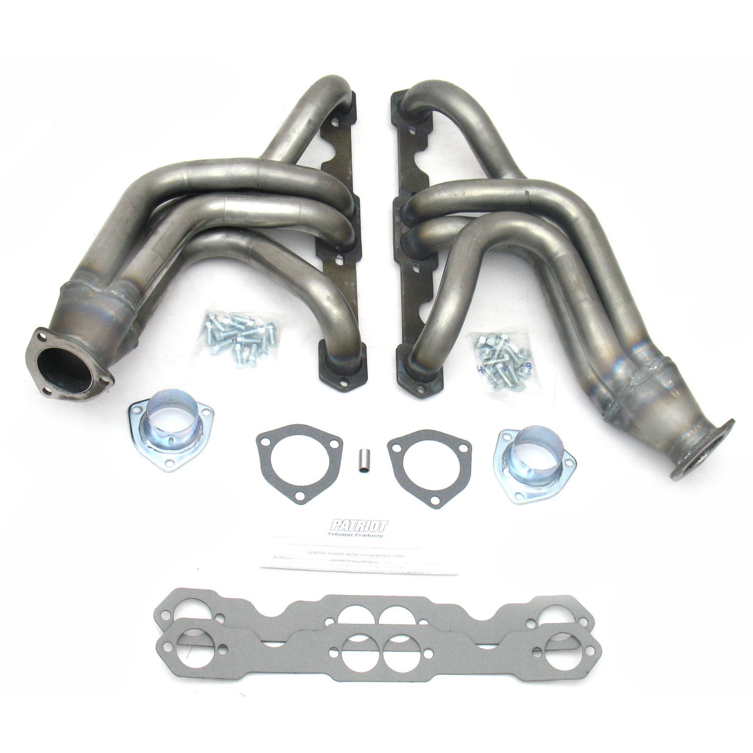 Patriot Exhaust H8025 1 5/8" Tri-5 Header Chevrolet Passenger Car/Wagon Small Block Chevrolet 55-57 Raw Steel