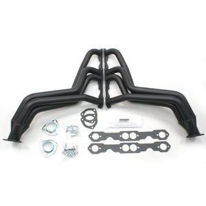 Fat Fendered Street Rods with Chevy Small Block 1 5/8" Fenderwell Header with Hi-Temp Black Coating