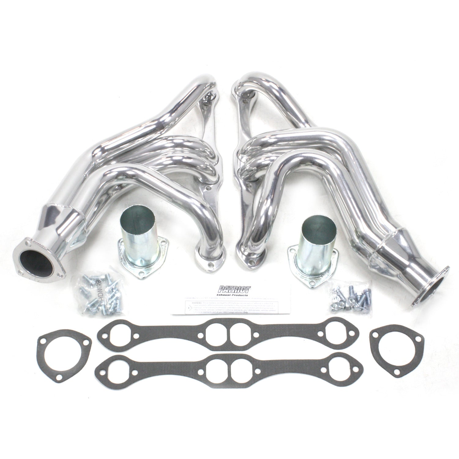 Patriot Exhaust H8055-1 1 5/8" Tri-5 Header Chevrolet Passenger Car/Wagon Small Block Chevrolet 55-57 Metallic Ceramic Coating