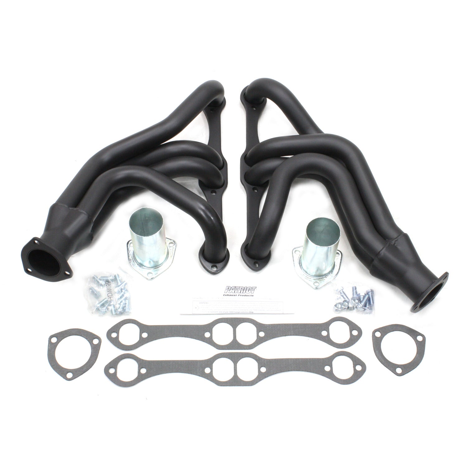 Patriot Exhaust H8055-B 1 5/8"  Tri-5 Header Chevrolet Passenger Car/Wagon Small Block Chevrolet 55-57 Hi-Temp Black Coating