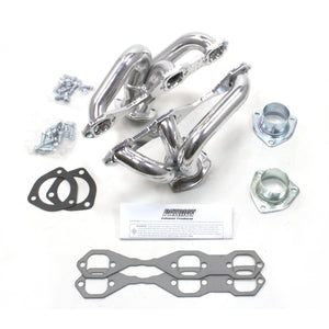 Patriot Exhaust H8067-1 1 1/2" Tight Tuck Header Street Rod Universal Chevrolet V6 Metallic Ceramic Coating