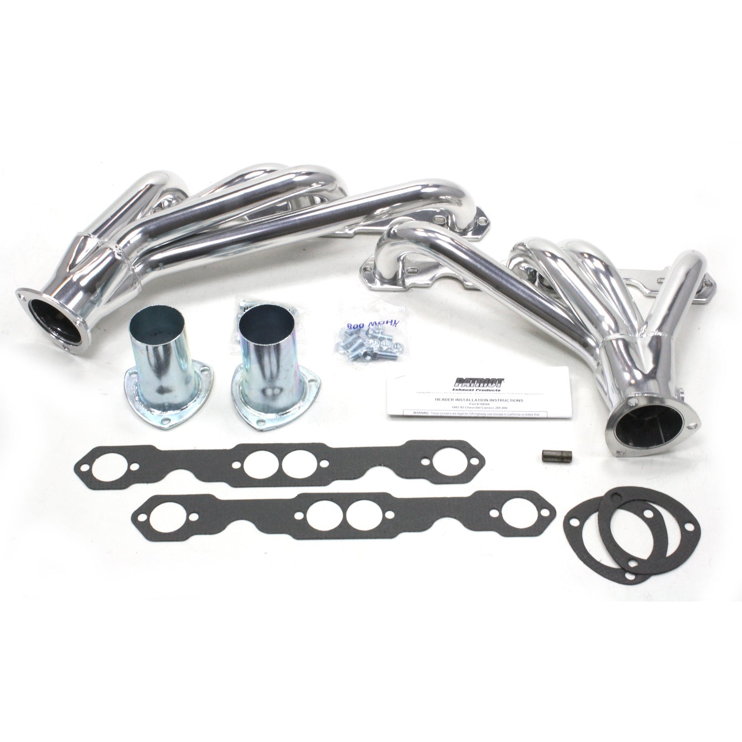 Patriot Exhaust H8068-1 1 5/8" Clippster Header Chevrolet Camaro Small Block Chevrolet 82-92 Metallic Ceramic Coating