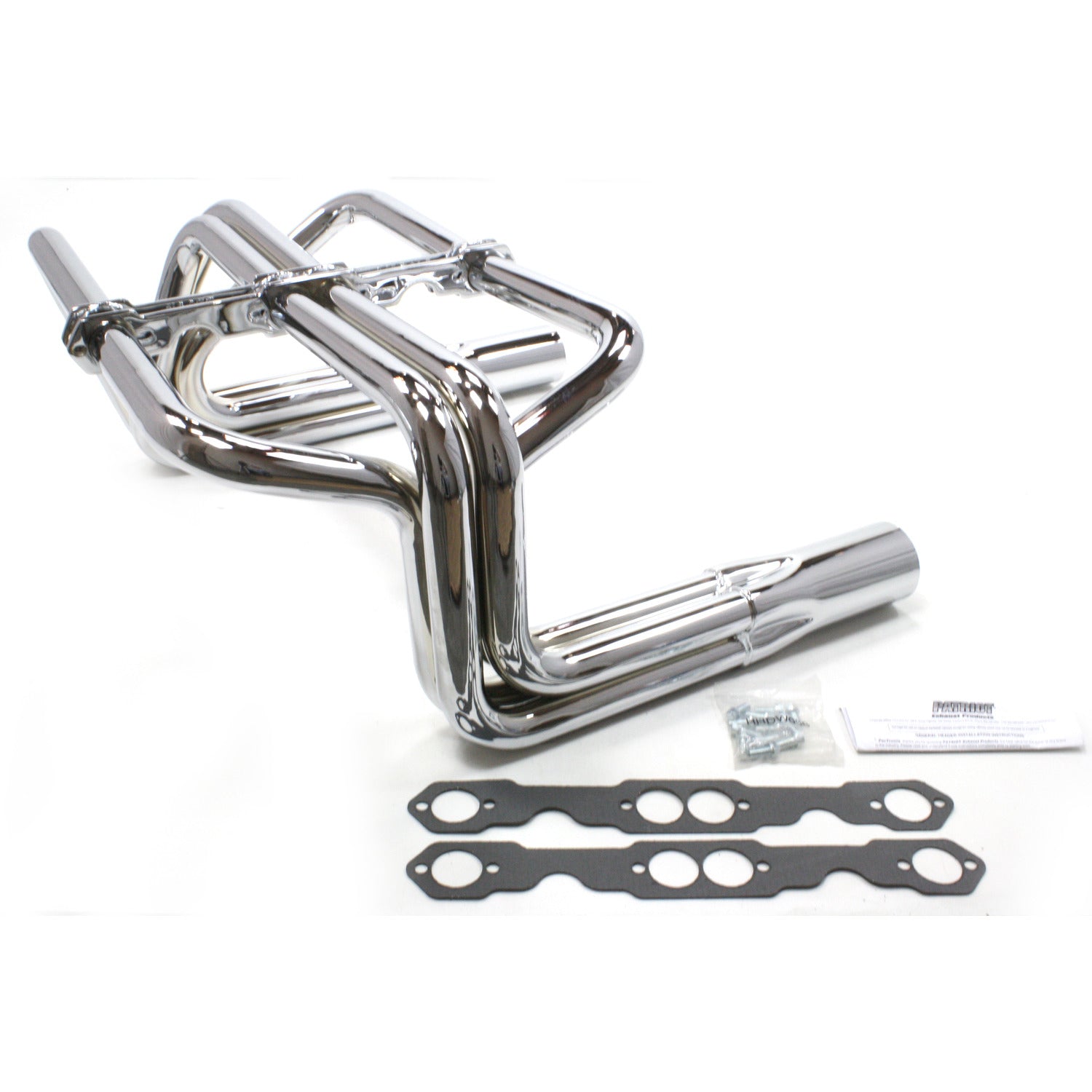 Patriot Exhaust H8072 1 5/8"x3 1/2" Roadster Header Street Rod Hi-Boy Small Block Chevrolet Chrome