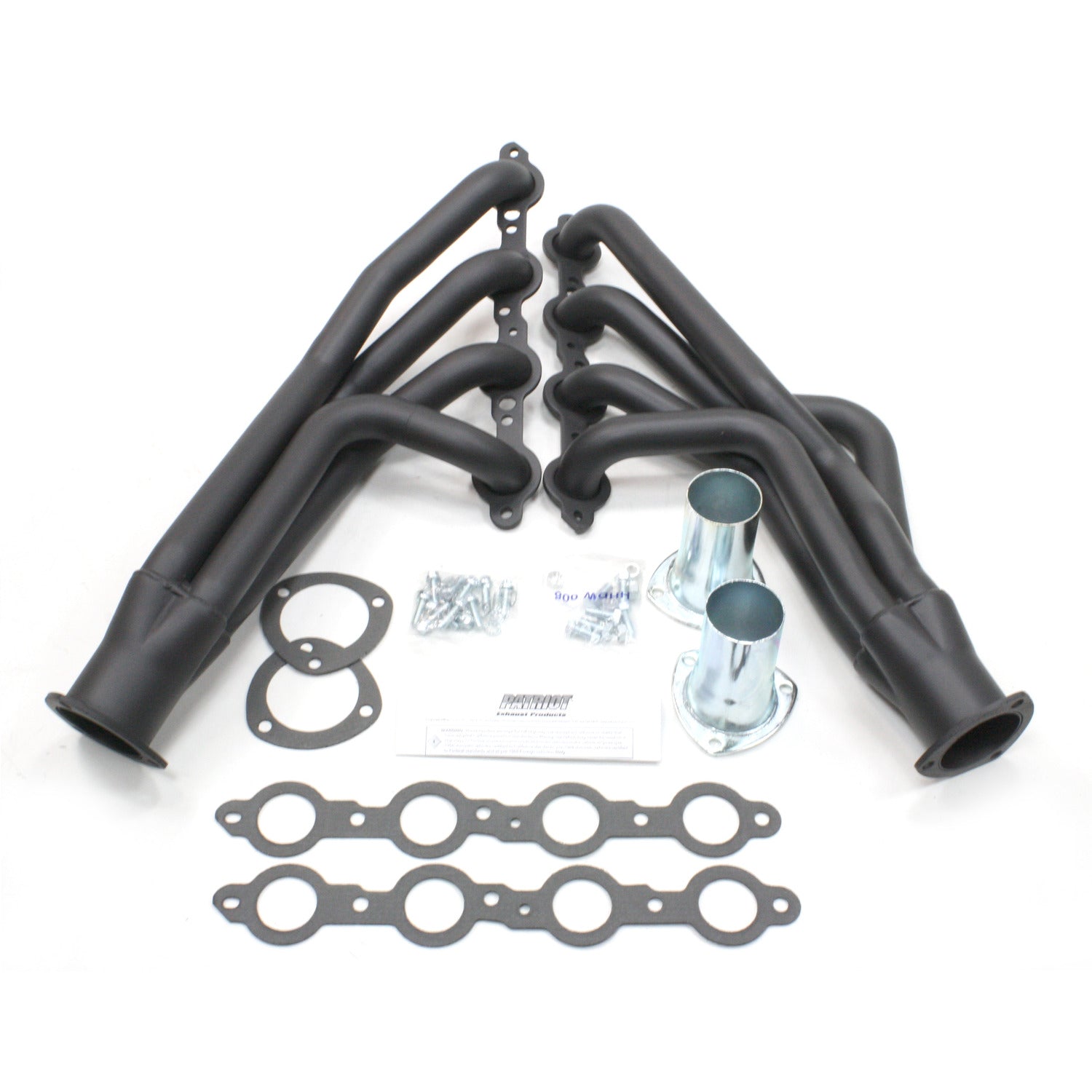 Patriot Exhaust H8077-B 1 5/8" Shorty Header Chevrolet Camaro LS1/LS6 Swap 70-81 Hi-Temp Black Coating