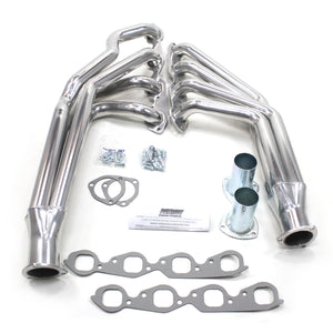 Patriot Exhaust H8078-1 1 7/8" Full Length Tri-5 Header Chevrolet Passenger Car/Wagon Big Block Chevrolet 55-57 W/Maval/Unisteer Rack&Pinion Steering using Danchuk Mount Kit or eqivalent Metallic Ceramic Coating