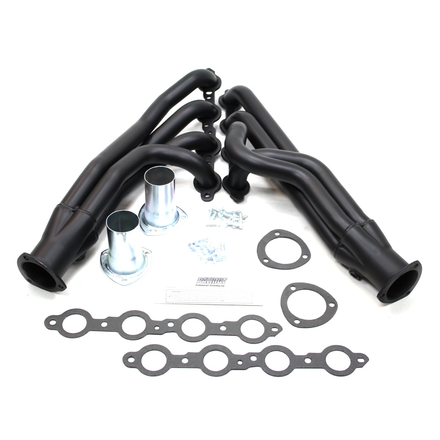 Patriot Exhaust H8087-B 1 3/4" Clippster Header Chevrolet C10 Trucks 73-87 LS1/LS6 Swap Hi-Temp Black Coating