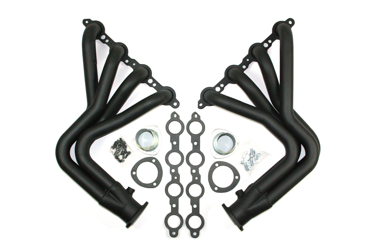 Patriot Headers H8098-B 1 3/4" 4-Tube Full Length Header Chevrolet  LS1 Engine Swap Camaro 67-69 Nova 62-74 48-56 F-100 and Various Street Rods with the TCI Mustange II front clips Hi-Temp Black Coating