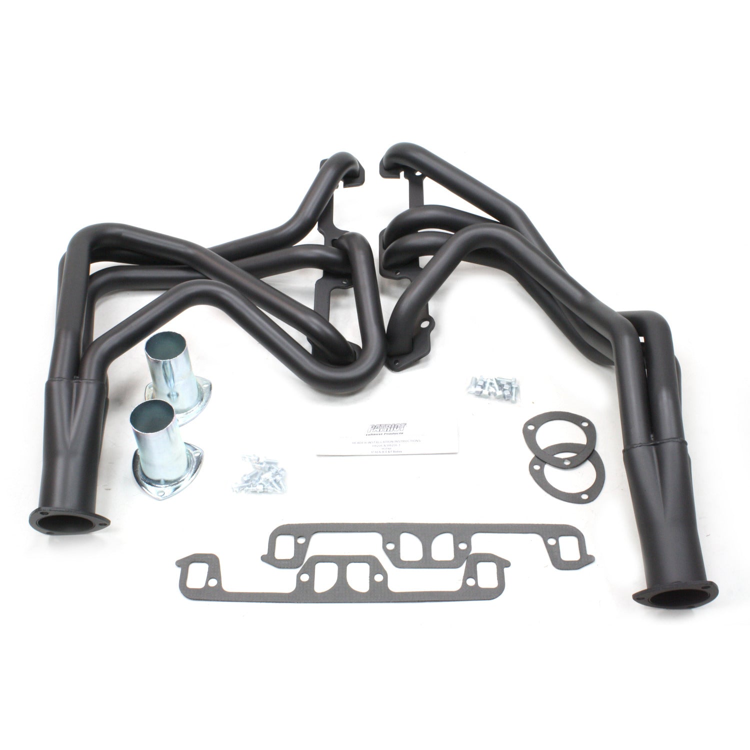 Patriot Exhaust H8206-B 1 5/8" Full Length Header Mopar A Body Small Block Mopar 67-82 Hi-Temp Black Coating