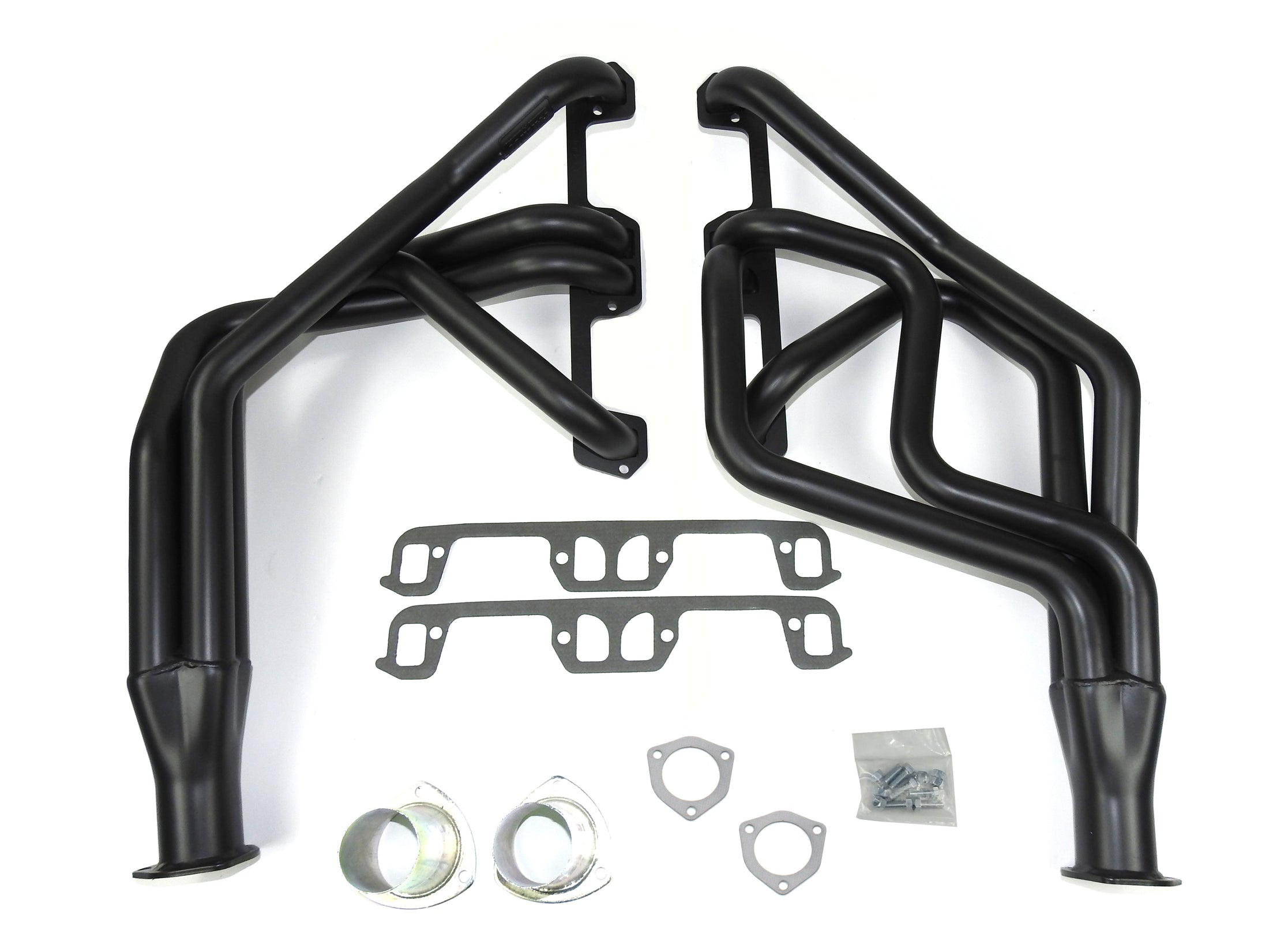 Patriot Exhaust H8211-B 1 5/8" Full Length Header 1/2, 3/4 Ton PU 2WD & 4WD 1972-93 Ramcharger/Trailduster 1974-93 318-360 Hi-Temp Black Coating