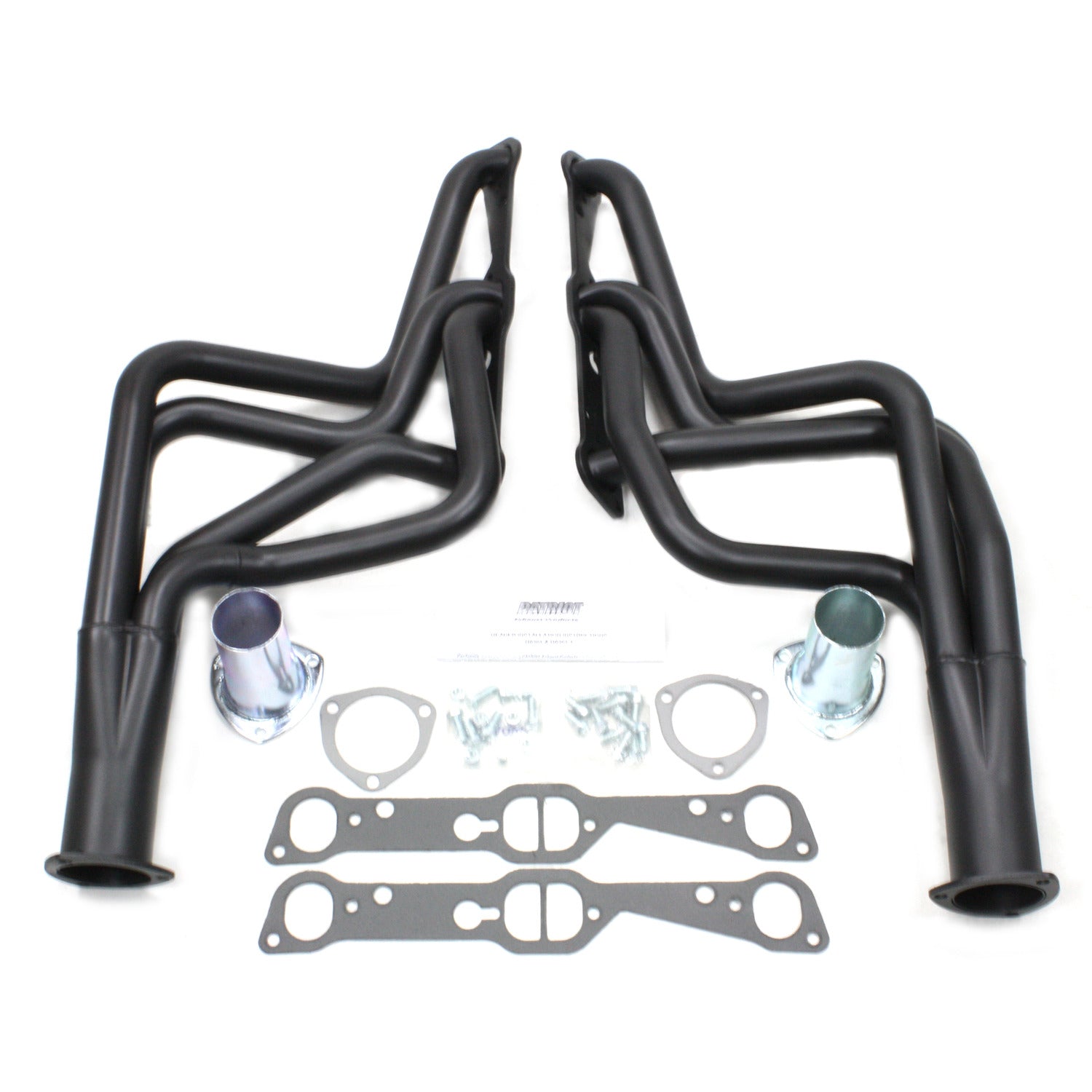 Patriot Exhaust H8301-B 1 5/8" Full Length Header Pontiac Firebird 350-455 70-79 Hi-Temp Black Coating