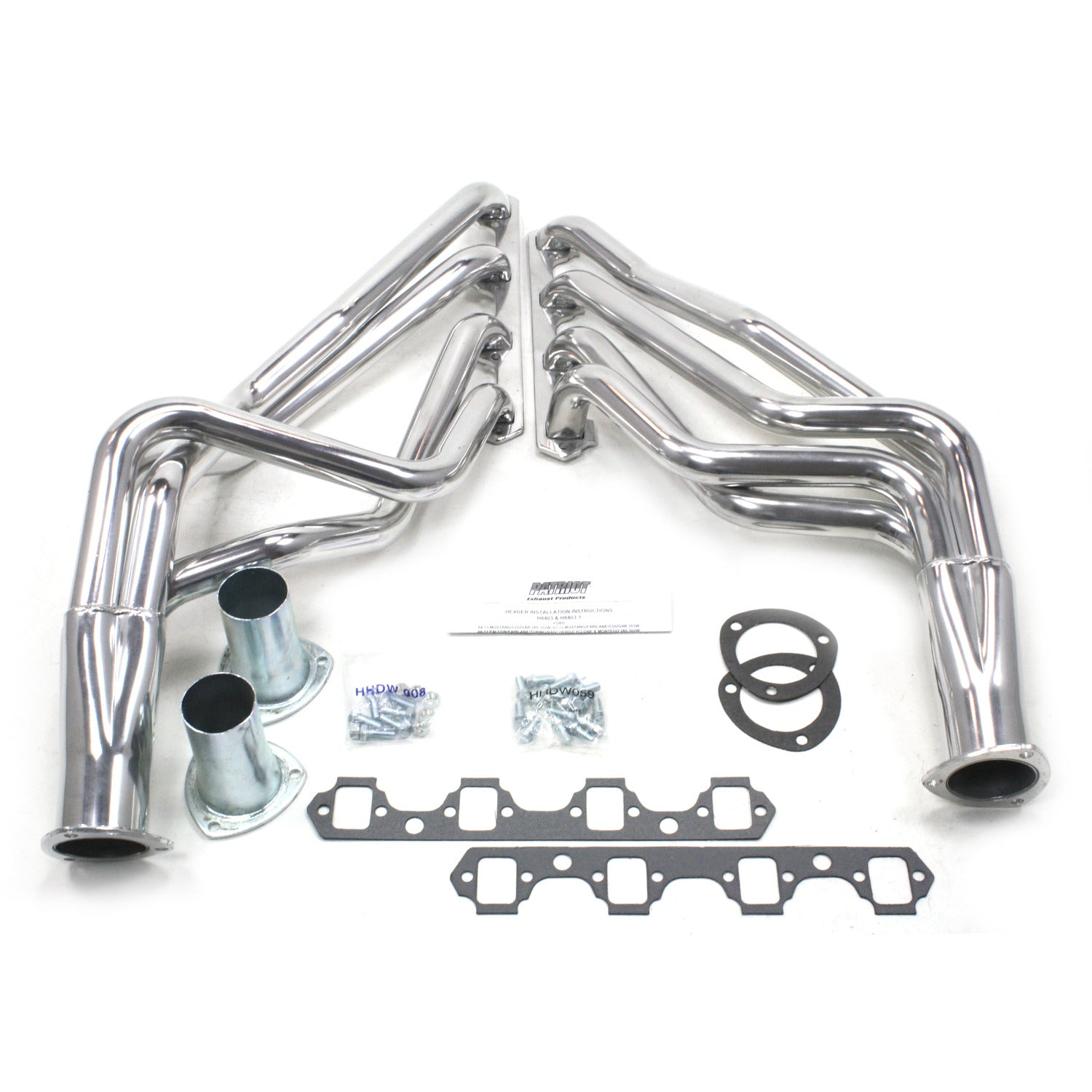 Patriot Exhaust H8403-1 1 5/8" Full Length Header Ford Mustang Small Block Ford 64-73 Metallic Ceramic Coating