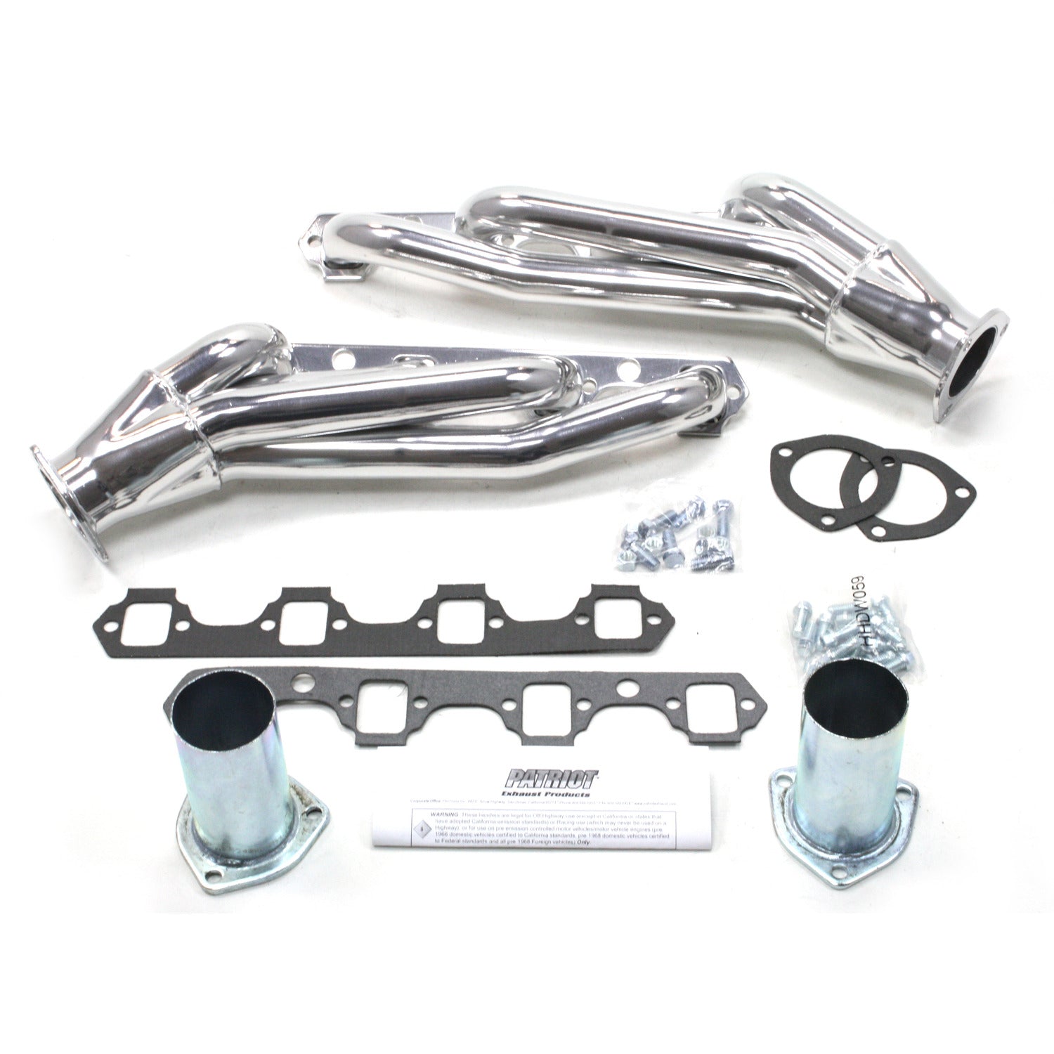 Patriot Exhaust H8420-1 1 5/8" Clippster Header Street Rod Universal Small Block Ford Metallic Ceramic Coating