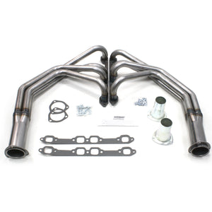 1953-64 Ford F-Series Truck Y-Block V8 1 1/2" Long Tube Header in Raw Steel