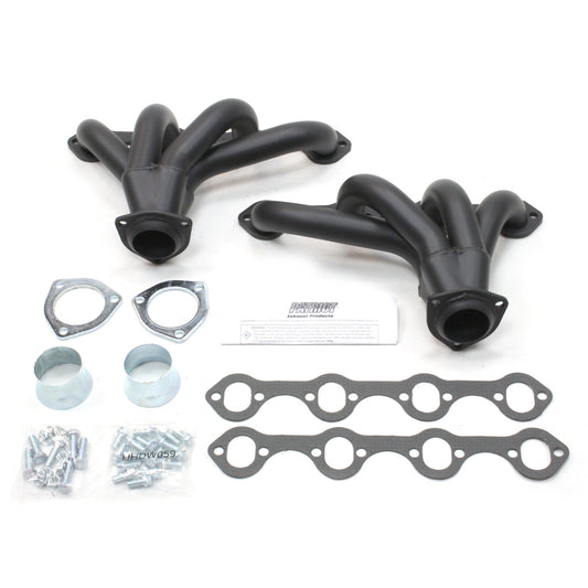 Patriot Exhaust H8427-B 1 5/8" Tight Tuck Header Street Rod Small Block Ford Hi-Temp Black Coating