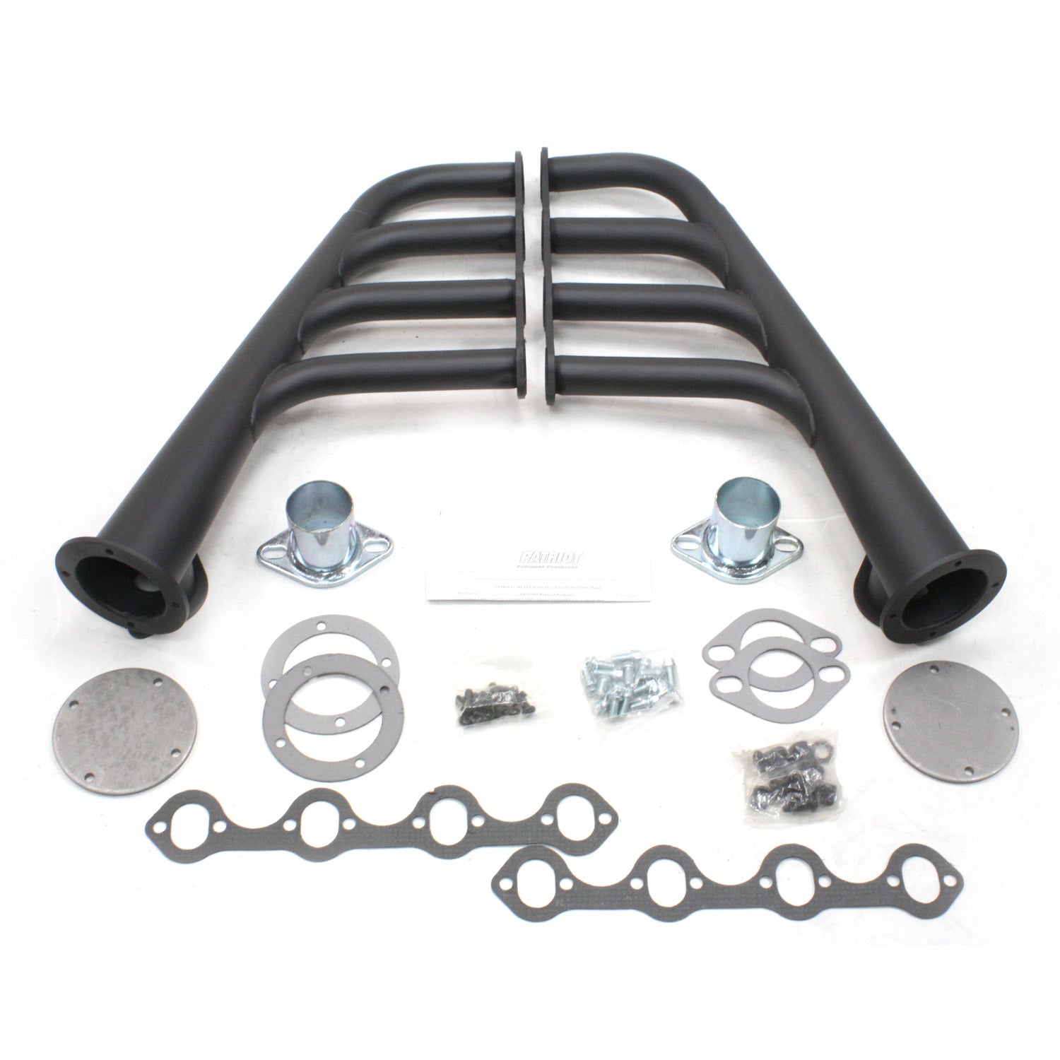 Patriot Exhaust H8431 1 5/8"x3 1/2" Lakester Header Street Rod Lakester Small Block Ford Hi-Temp Black Metallic Ceramic Coating