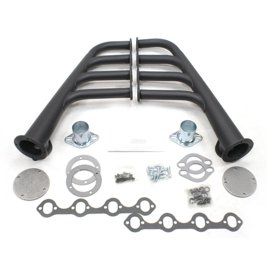 Patriot Exhaust H8431 1 5/8"x3 1/2" Lakester Header Street Rod Lakester Small Block Ford Hi-Temp Black Metallic Ceramic Coating
